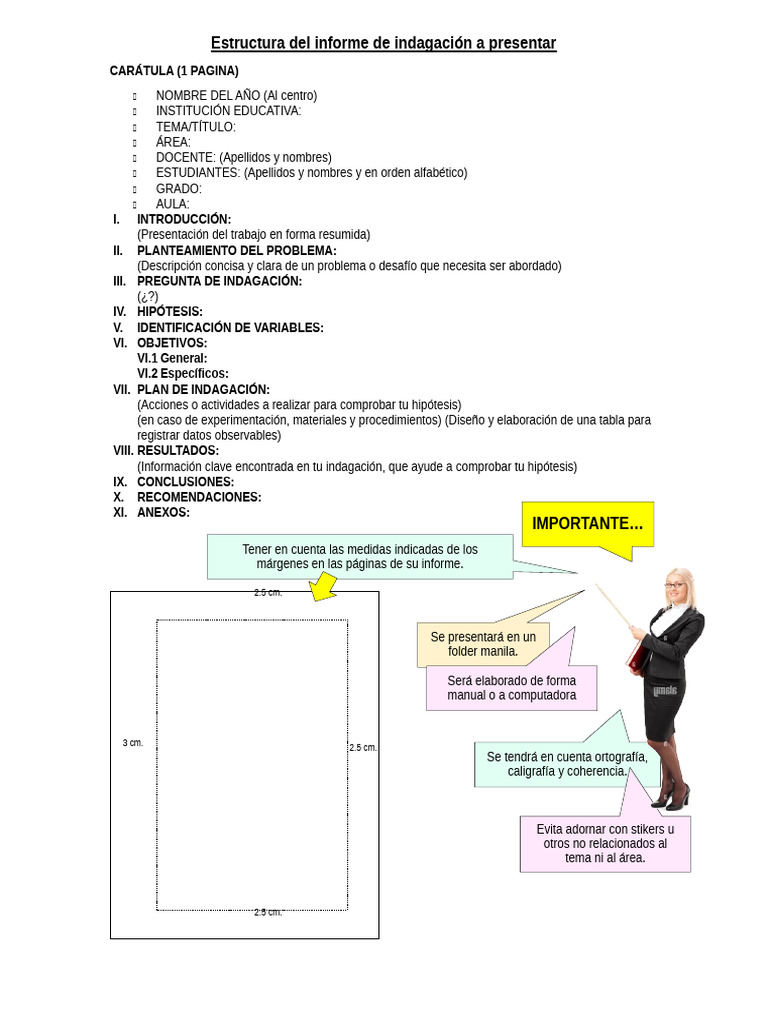 Estructura Informe | PDF