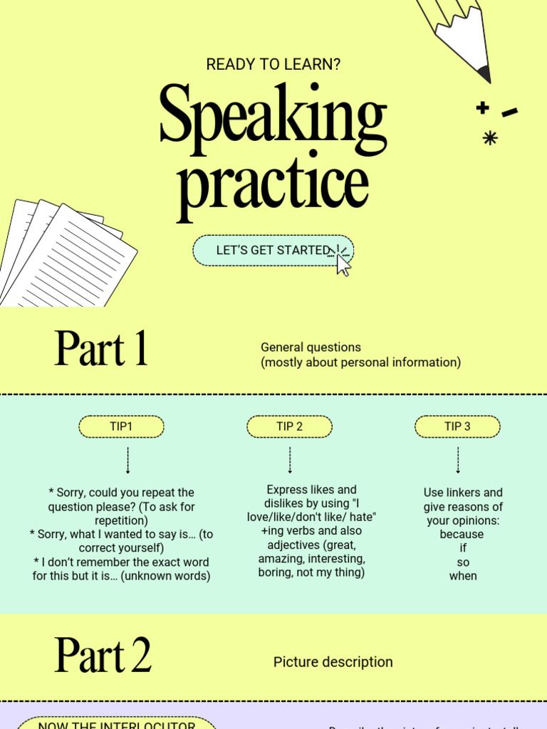 Speaking Practice Tips and Techniques | PDF | Semantic Units | Language ...