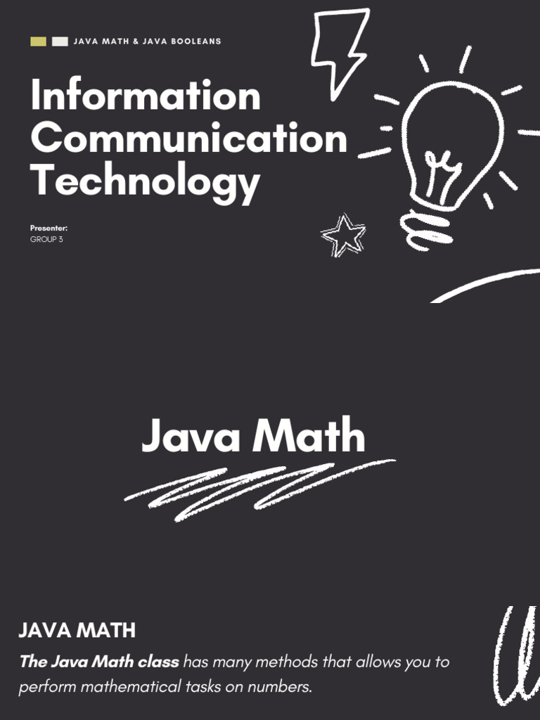 Java Math and Boolean Basics Guide | PDF | Boolean Data Type | Mathematics