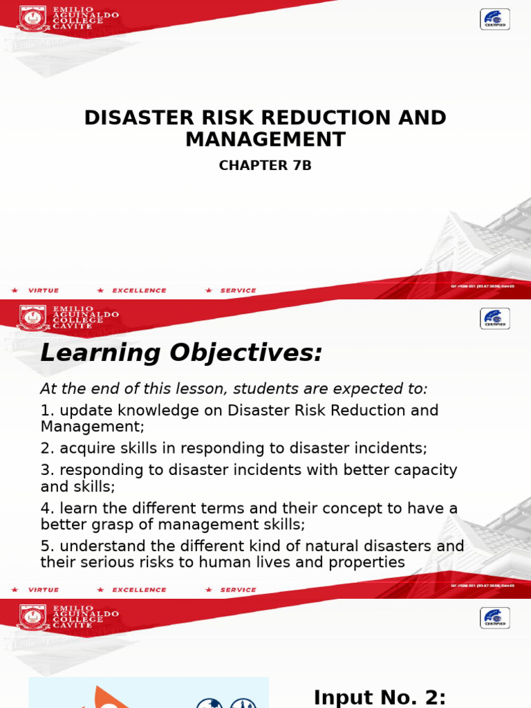 Chapter 7b Disaster Risk Reduction and Management | PDF | Disaster Risk ...
