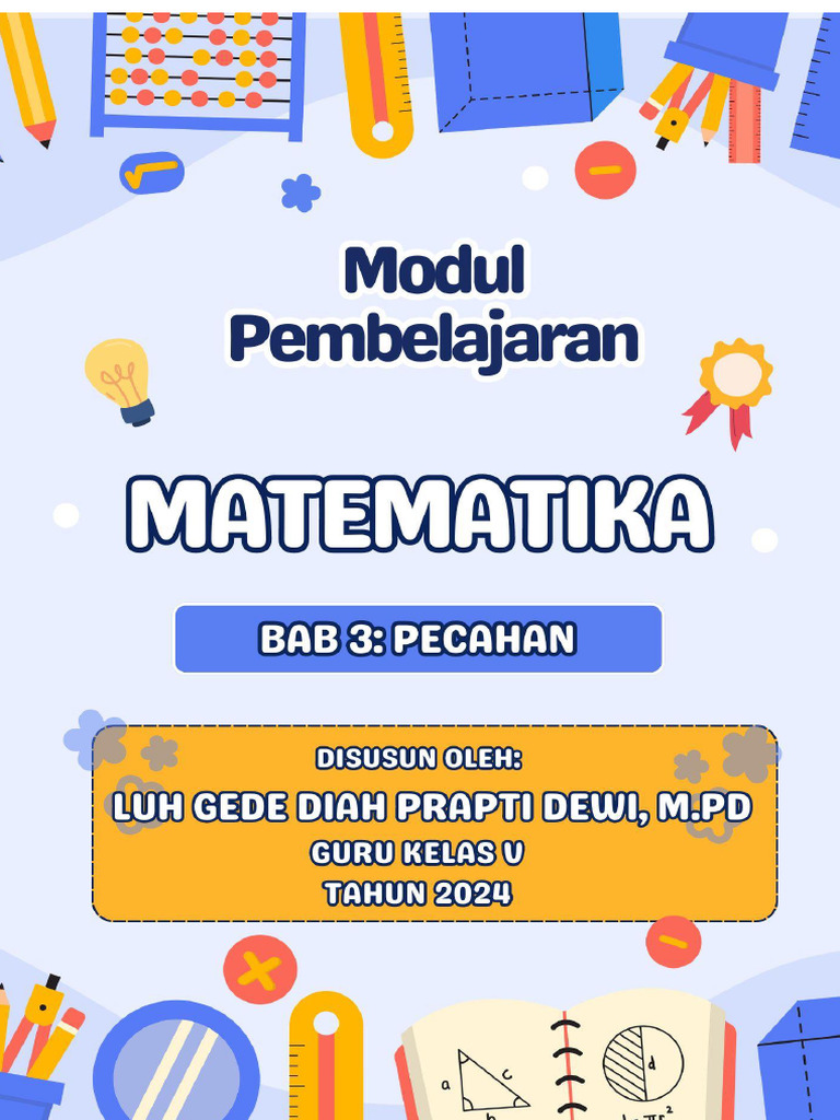 Modul Ajar Matematika Kelas 5 SD | PDF