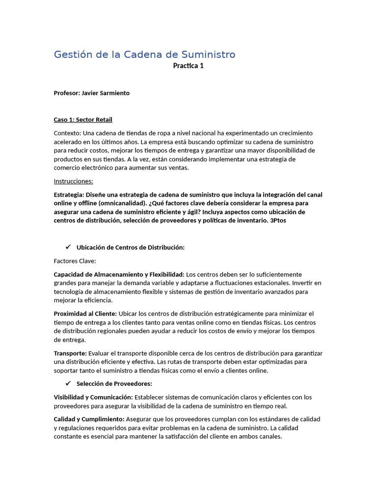 Estrategias para Optimizar la Cadena de Suministro | PDF | Lean ...