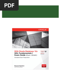 [Ebooks PDF] download OCA Oracle Database 12c SQL Fundamentals I Exam Guide (Exam 1Z0 061) full chapters