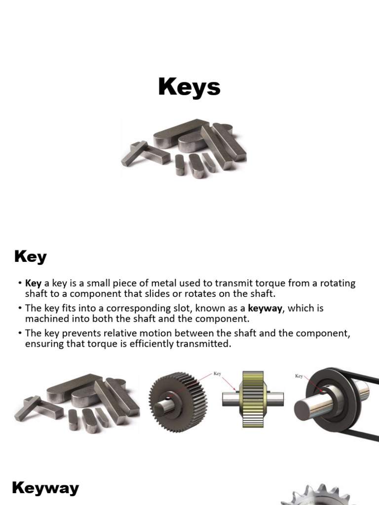 Key Types for High Torque Transmission | PDF | Mechanical Engineering ...