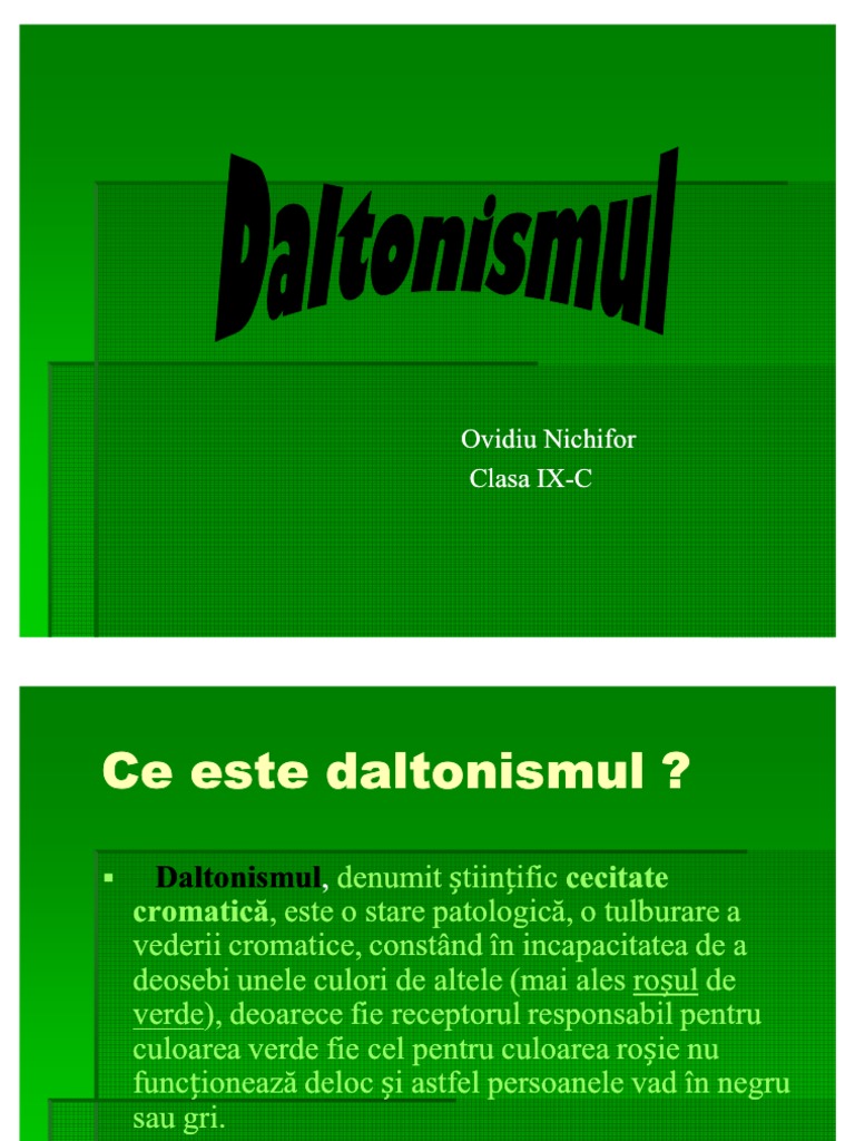 Daltonismul