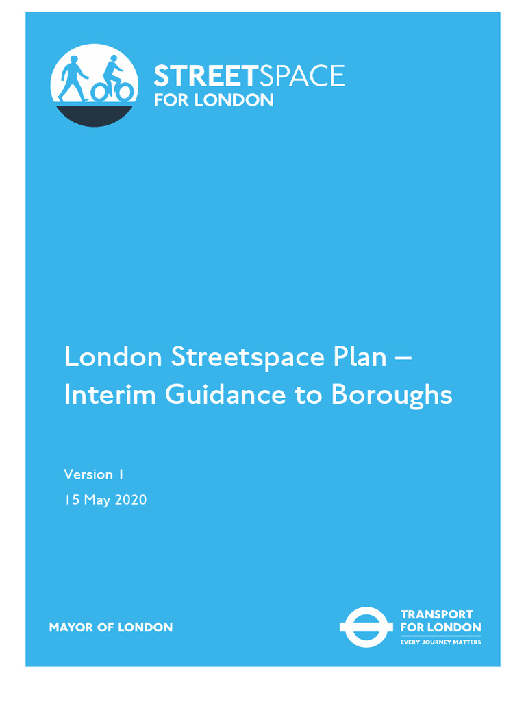 London Streetspace Plan - Interim Guidance To Boroughs | PDF | Public ...