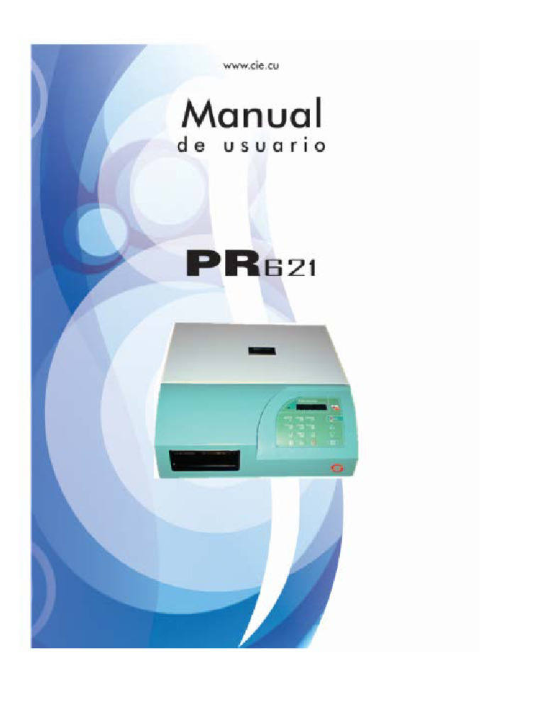 Manual de Usuario PR - 621 v.2 2018 | PDF | Fluorescencia ...