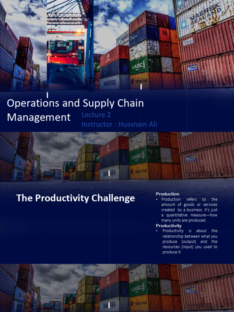 Lecture 2 (OM-SCM) | PDF | Supply Chain | Labour Economics