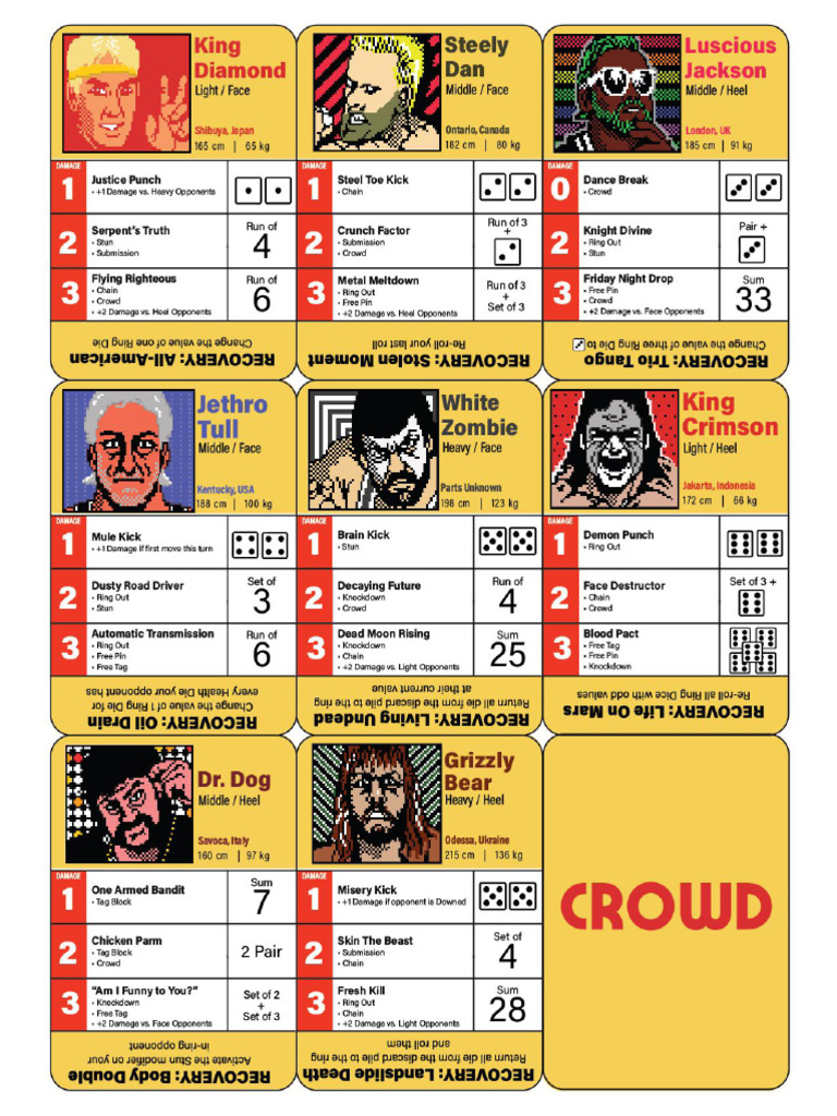 123 Wrestling Cards PDF