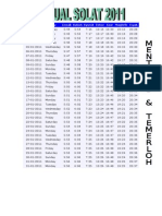 Jadual Solat