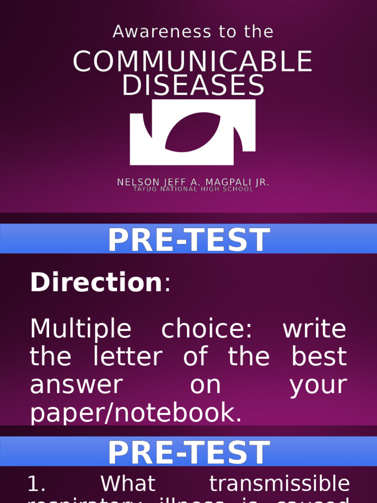 3rd Q Health 8 Module 3 | PDF | Infection | Pneumonia
