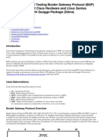 Configuring and Testing Border Gateway Protocol (BGP) On Basis of Cisco Hardware and Linux Gentoo With Quagga Package (Zebra)