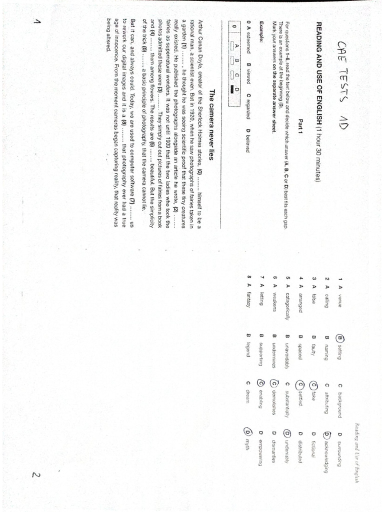 Cae Tests 1d | PDF