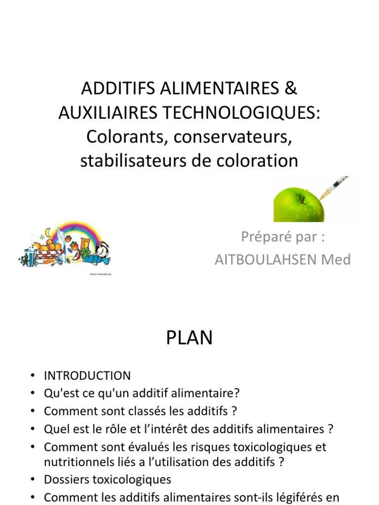 Additifs alimentaires : risques et effets | PDF | Livres de cuisine ...