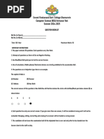 BCA Entrance Exam Practice Questions | PDF | Programming Language ...