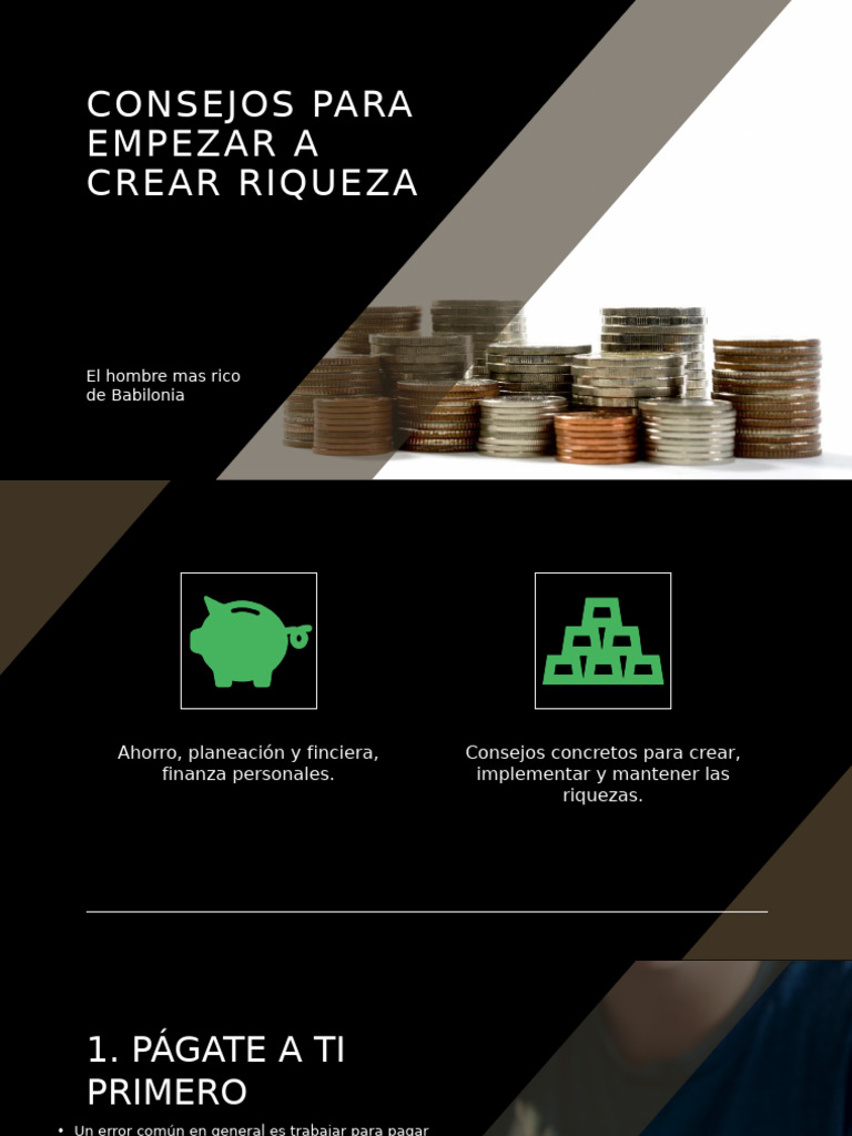 Consejos para Empezar A Crear Riqueza | PDF | Ahorro | Dinero