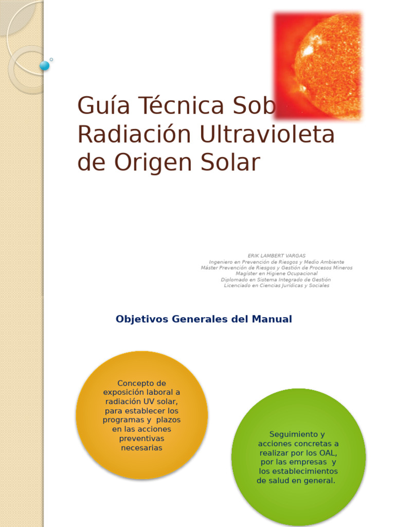 Guía Técnica Sobre RUV Solar | PDF | Ultravioleta | Seguridad y salud ...