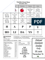 WS Kitchen Menu December 2011