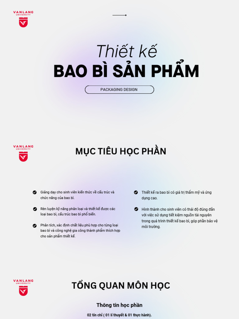 Triển Khai Môn Thiết Kế Bao Bì - K28 | PDF