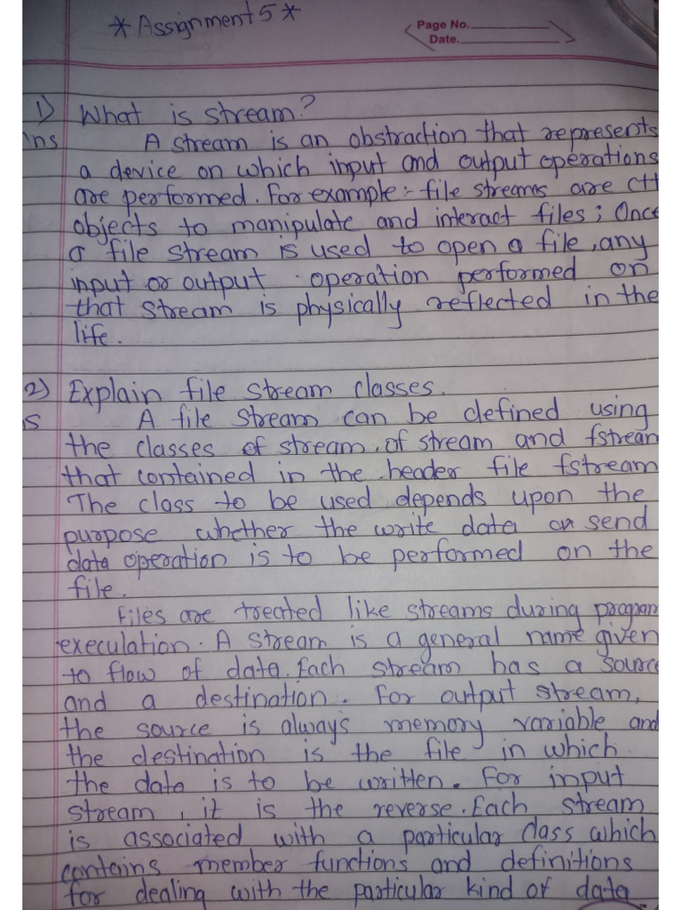 OOP Assignment No 5 | PDF