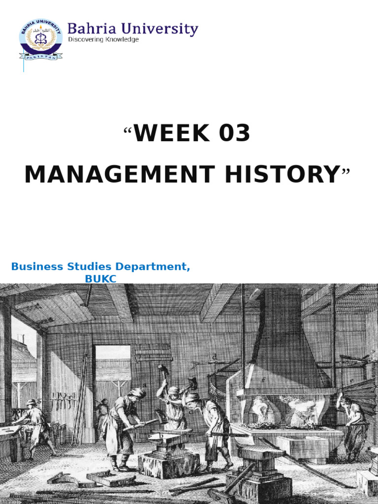 Early Management Theories Explained | PDF | Business | Economies