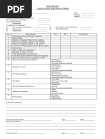 Notebook Checking Rubric for Teachers | PDF | Writing