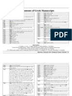 The Contents of Greek Manuscripts: Reference Charts For New Testament Textual Criticism / 41