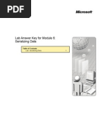 Lab Answer Key For Module 6: Serializing Data