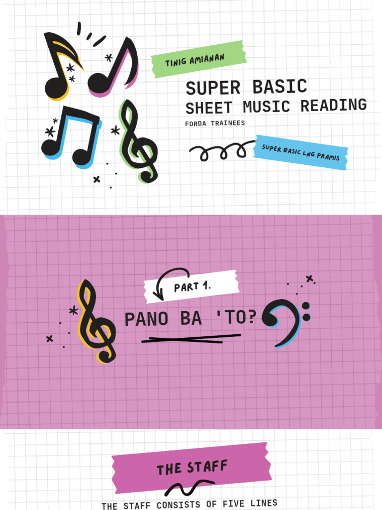 Sheet Music Reading PDF