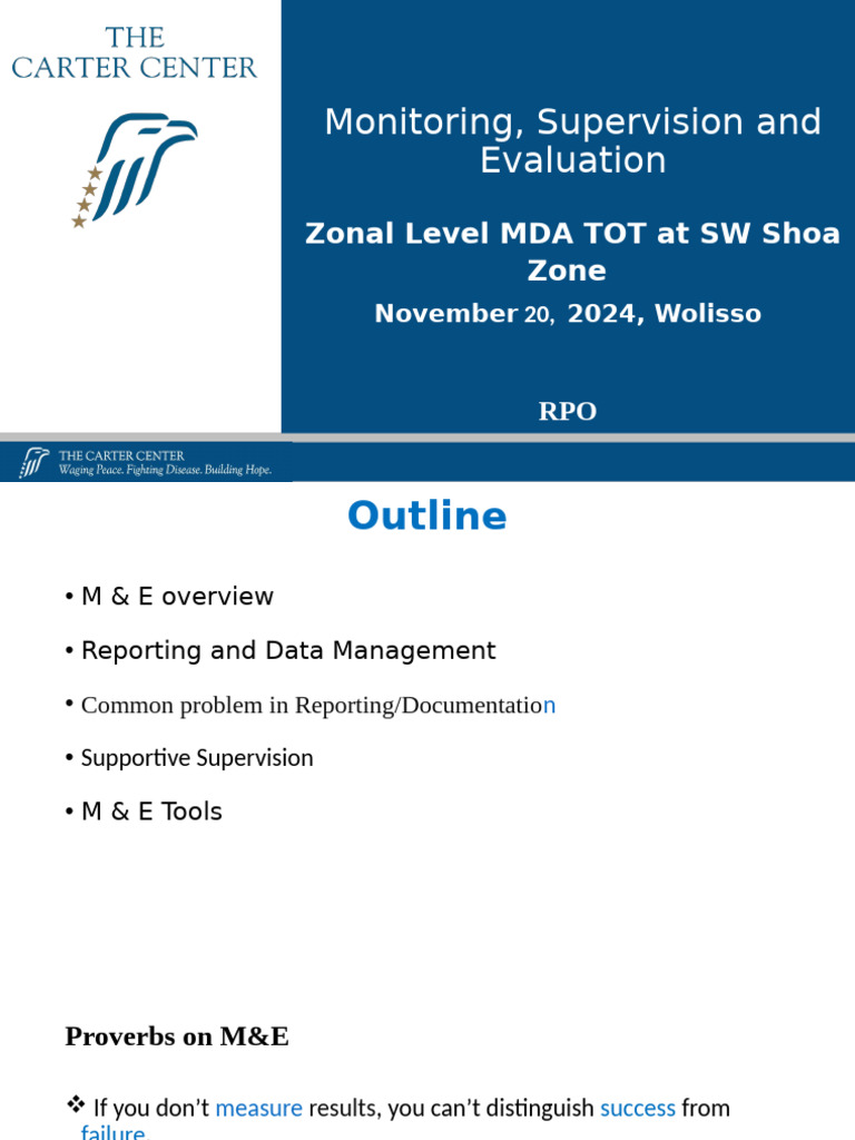 Monitoring & Evaluation (M & E | PDF | Evaluation | Evaluation Methods