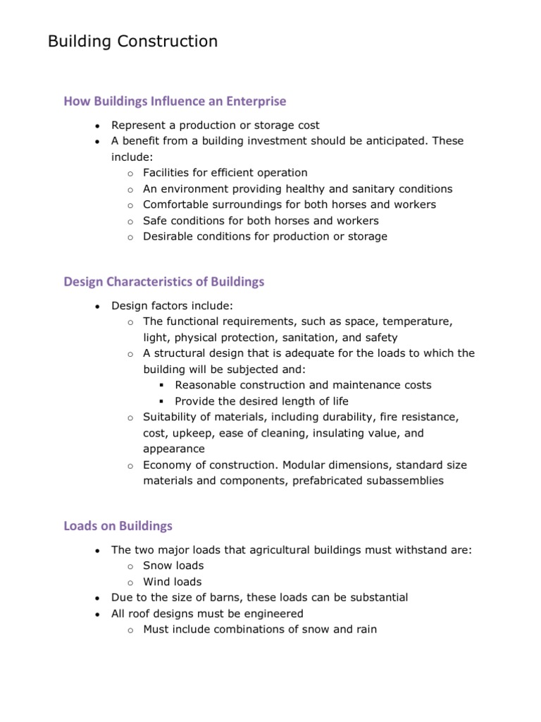 Building Construction | PDF