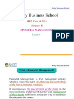 lecture 1. Introduction to Financial Management