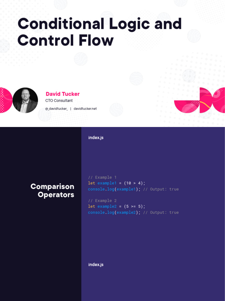 Conditional Logic and Control Flow Slides | PDF | Computer Programming