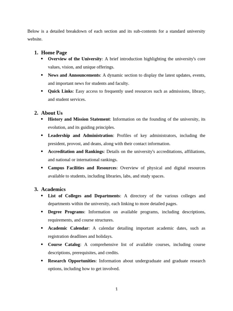 University Website Structure Guide | PDF | Accessibility | Social Media