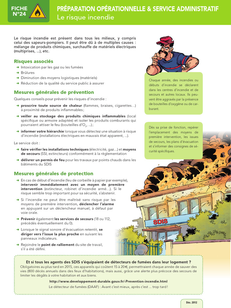 Prévention des Risques Incendie au SDIS | PDF | La combustion | Dangers
