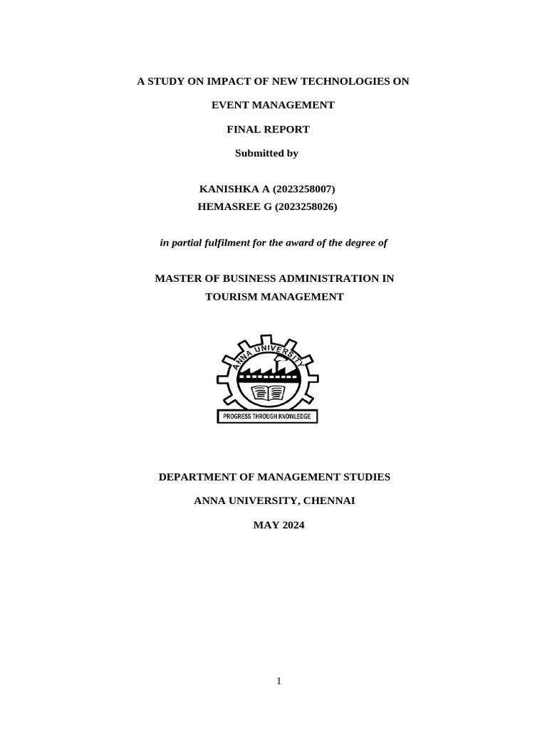Impact of Technology on Event Management | PDF | Augmented Reality ...