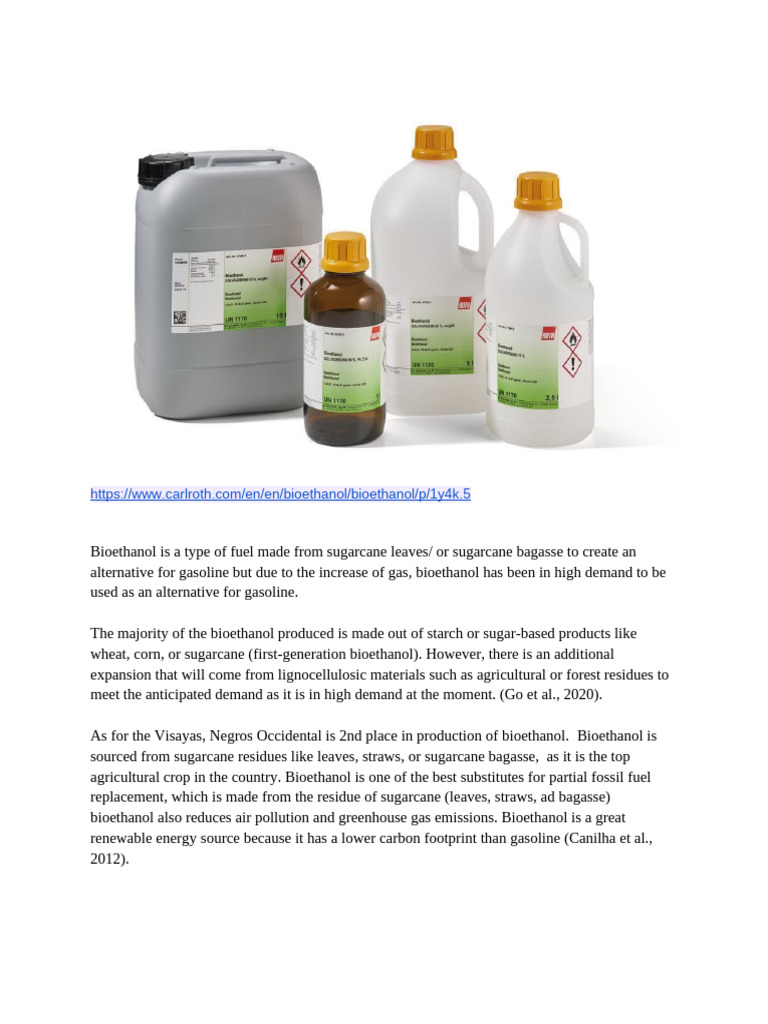 Bioethanol | PDF | Ethanol | Carbohydrates