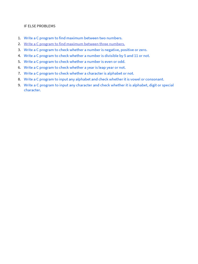 Leetcode If Else Problems