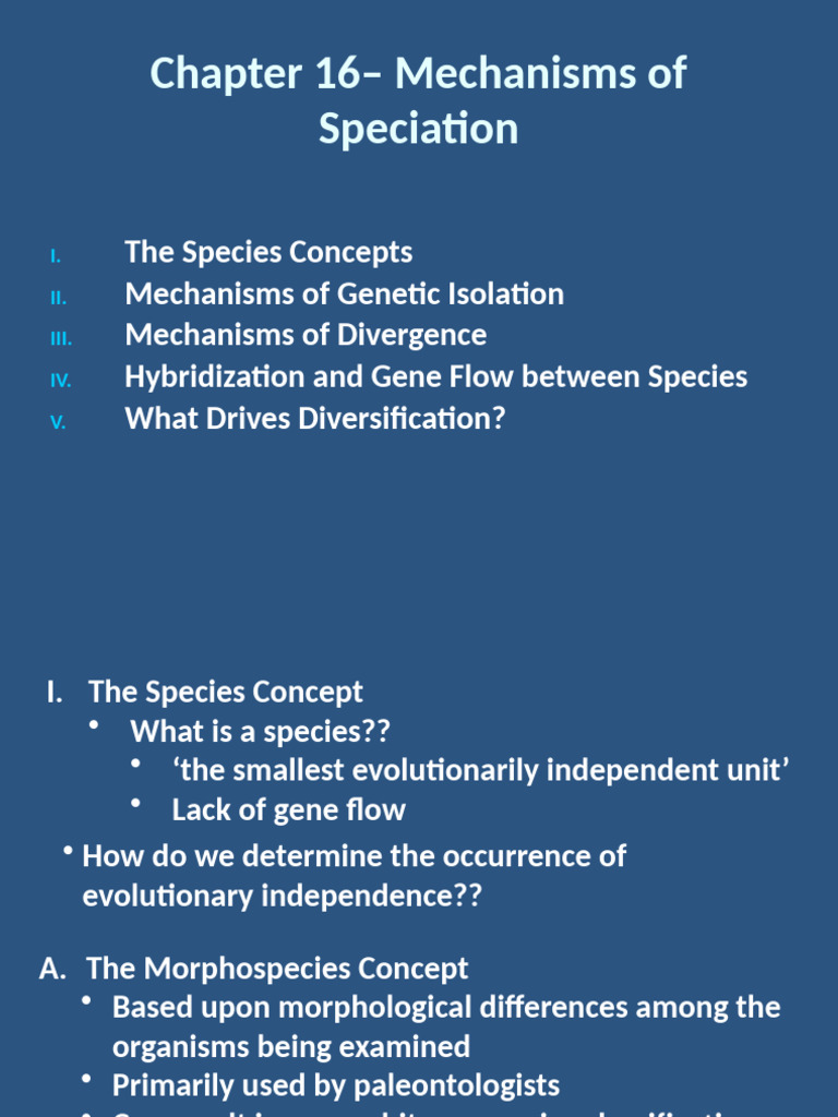 Mechanisms of Speciation Explained | PDF | Species | Biological Evolution
