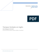 Tiempos Verbales en Ingles