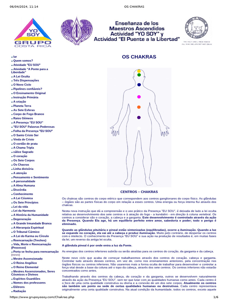 Entenda os Chakras e sua Energia | PDF | Chacra | Humano