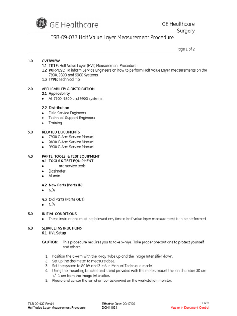 HVL Measurements | PDF | X Ray | Dose (Biochemistry)