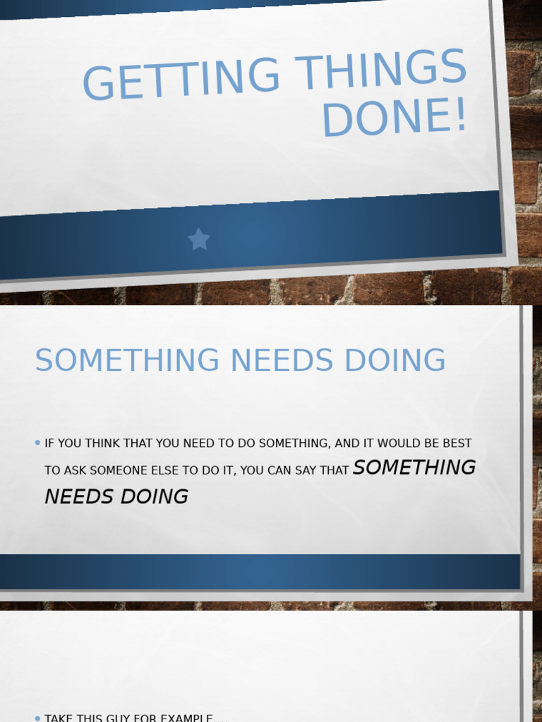 Have Get Something Done Causative Grammar Guides 117507 | PDF