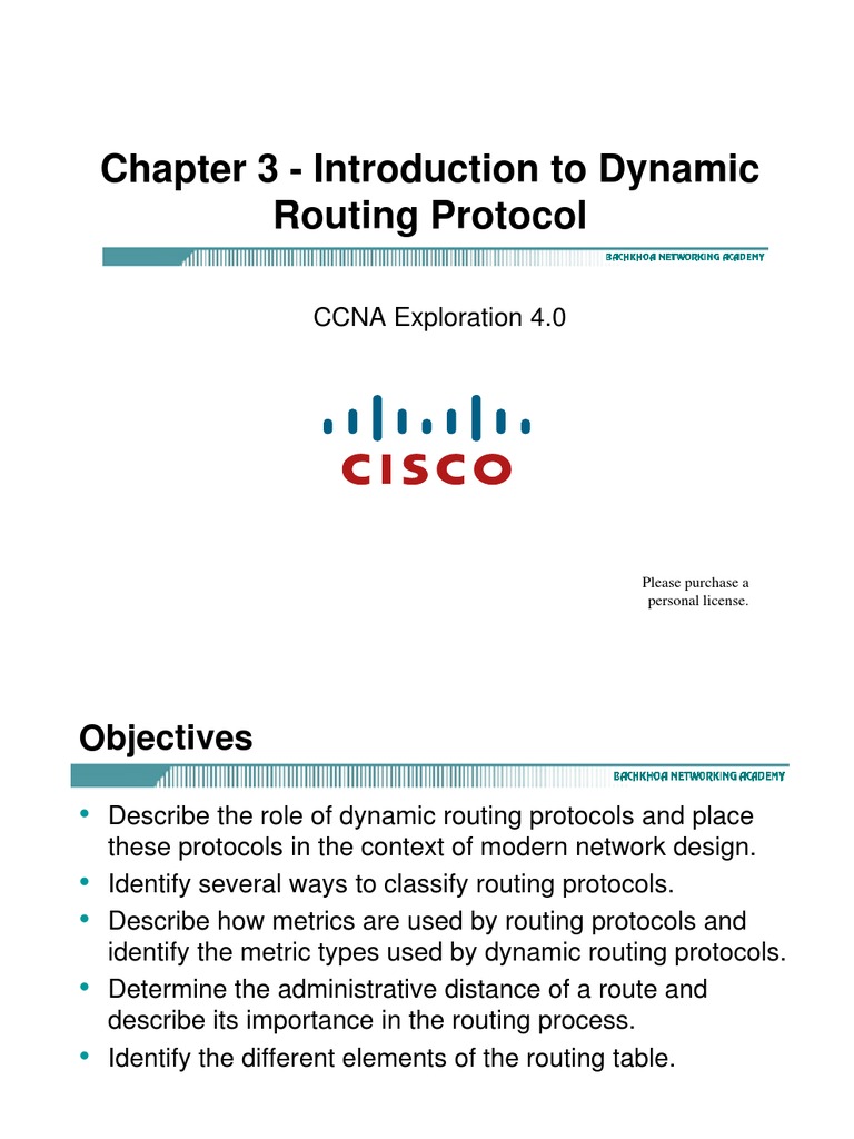 CA - Ex - S2M03 - Introduction To Dynamic Routing Protocol | PDF