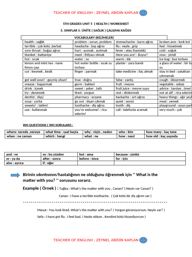 5 Thgradesunit 5 Worksheet | PDF