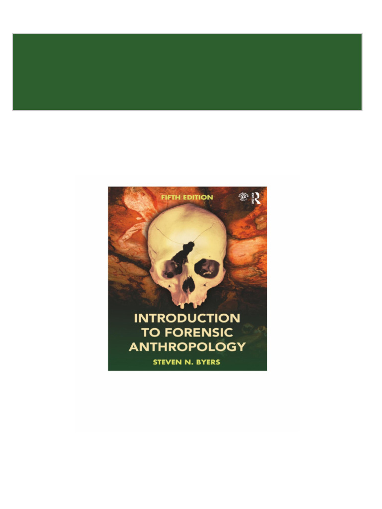 Introduction to forensic anthropology 2024 scribd download pdf