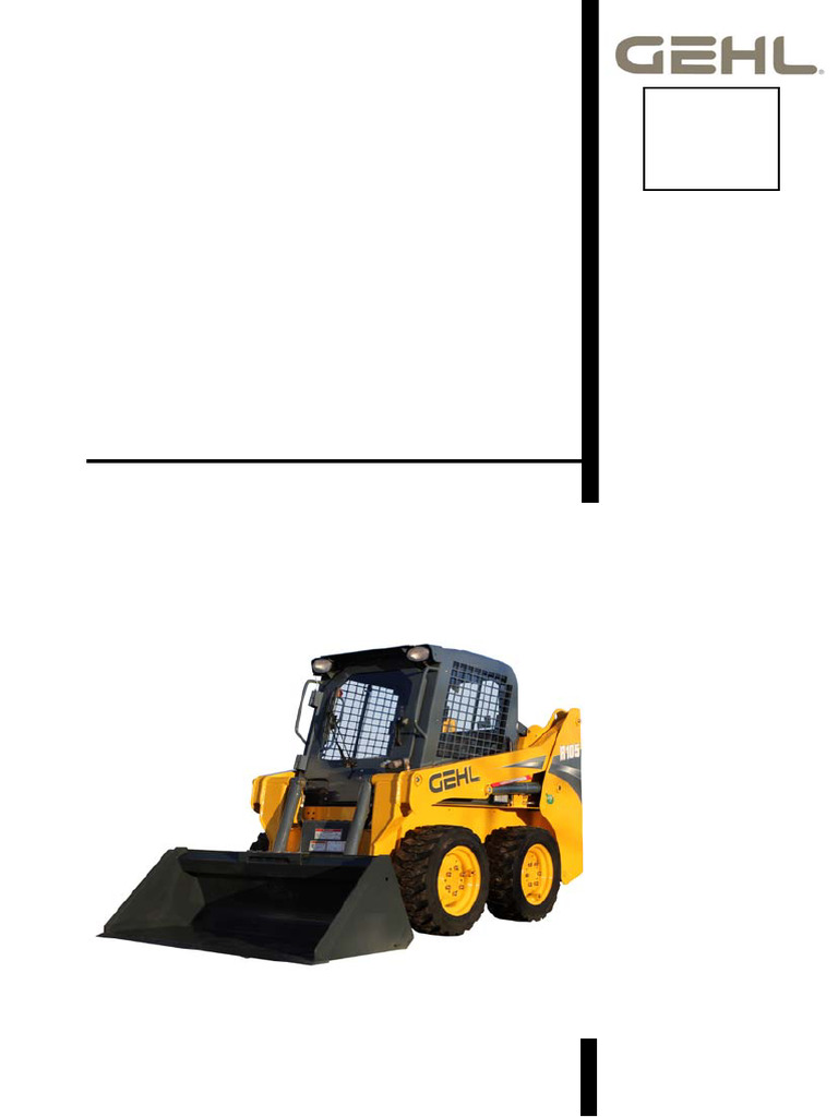 GEHL RT 105 MANUAL | PDF | Elevator | Seat Belt