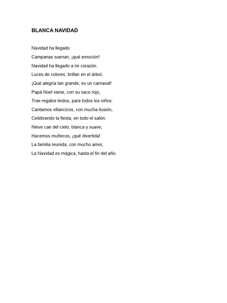 Poema sobre la magia de la Navidad | PDF
