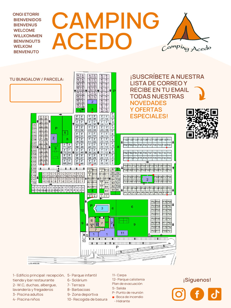 Mapa Camping Acedo | PDF