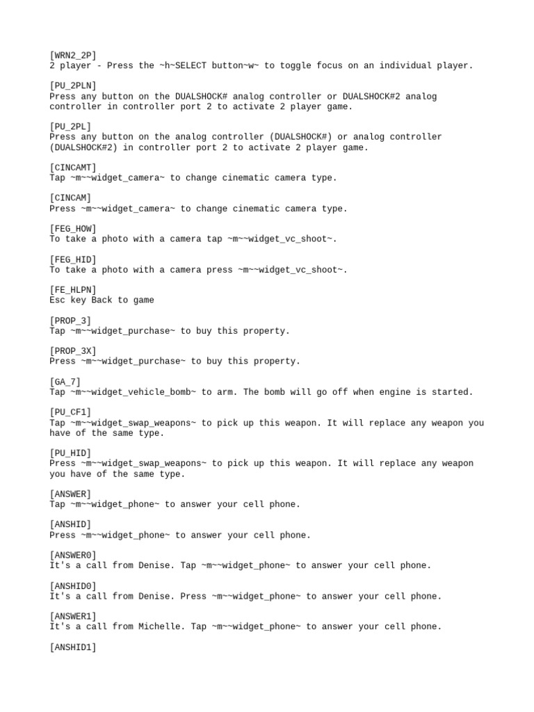 2 Player Game Controls Guide | PDF | Hotel